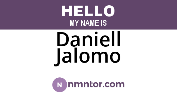 Daniell Jalomo
