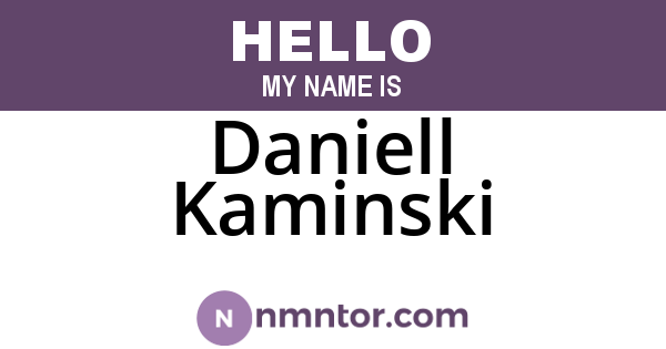 Daniell Kaminski