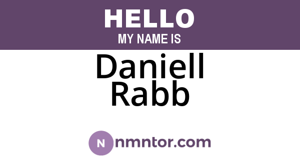 Daniell Rabb