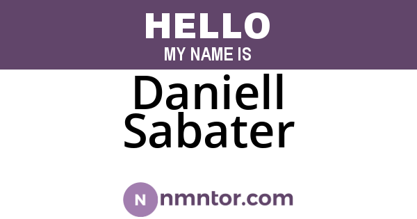 Daniell Sabater