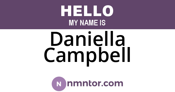 Daniella Campbell
