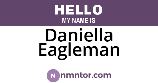 Daniella Eagleman