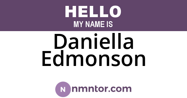 Daniella Edmonson