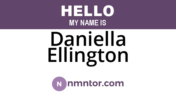 Daniella Ellington