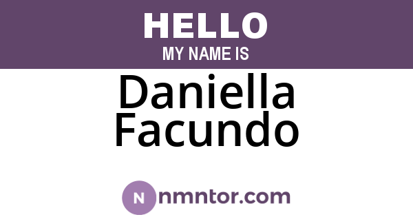 Daniella Facundo