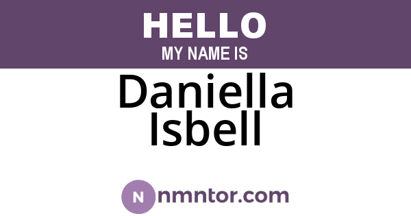Daniella Isbell