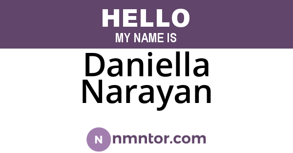 Daniella Narayan