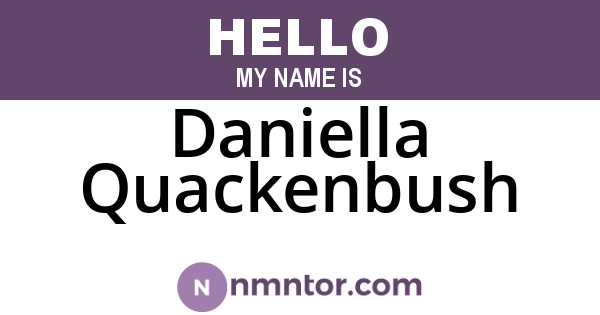 Daniella Quackenbush