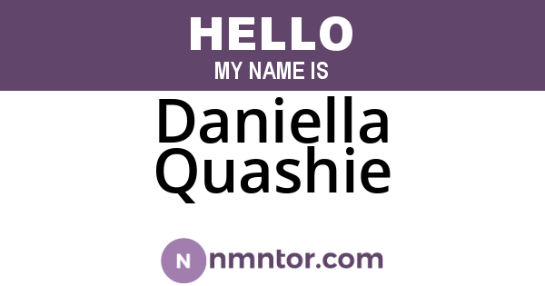 Daniella Quashie