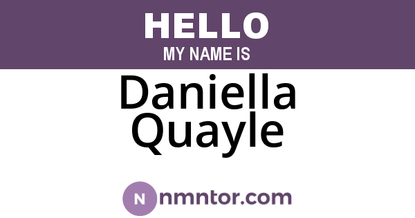Daniella Quayle
