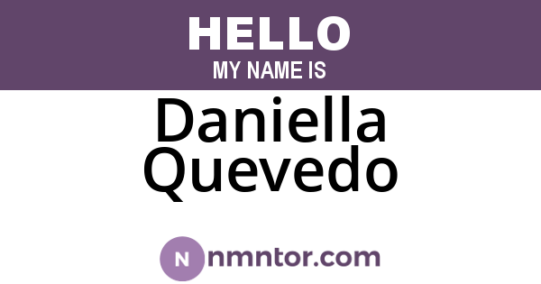 Daniella Quevedo