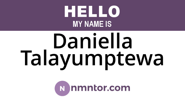 Daniella Talayumptewa