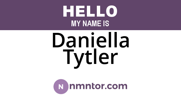 Daniella Tytler