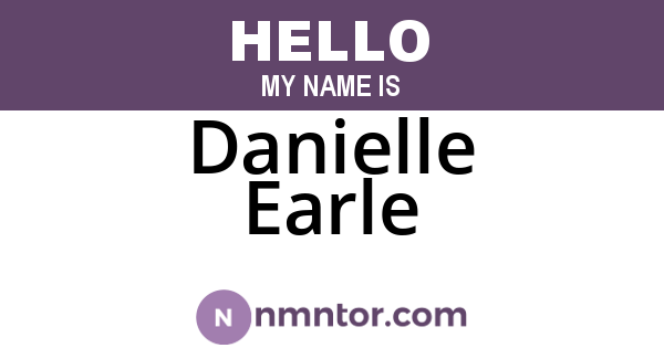 Danielle Earle