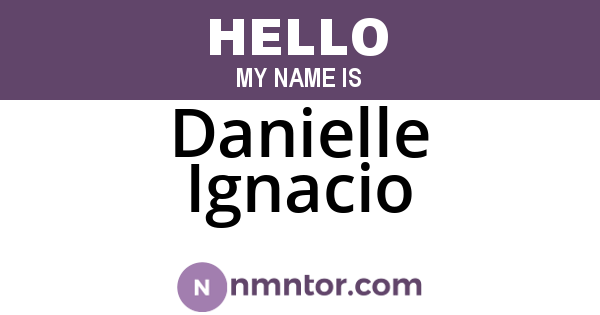 Danielle Ignacio