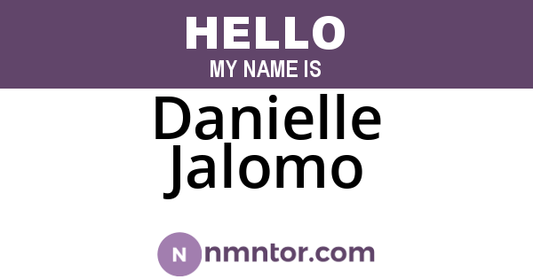 Danielle Jalomo
