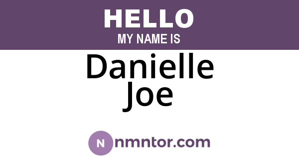 Danielle Joe
