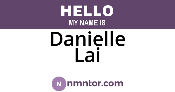 Danielle Lai