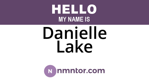 Danielle Lake