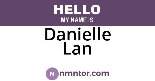 Danielle Lan