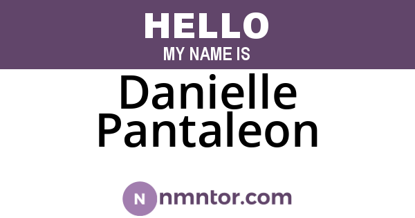 Danielle Pantaleon