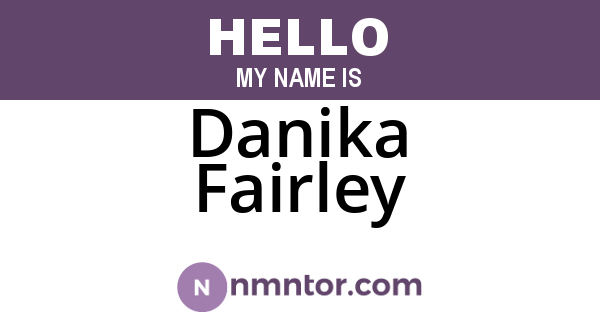 Danika Fairley