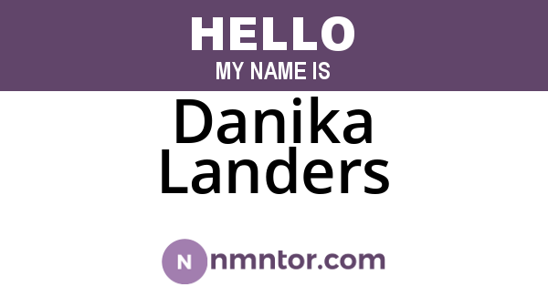 Danika Landers