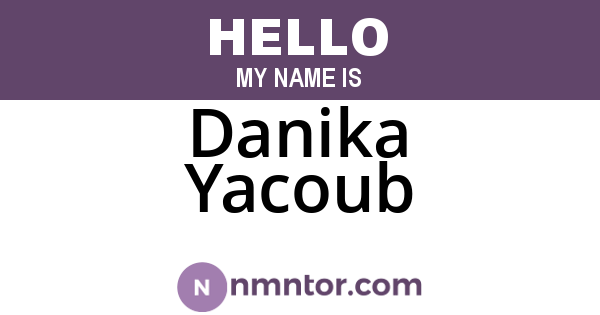 Danika Yacoub