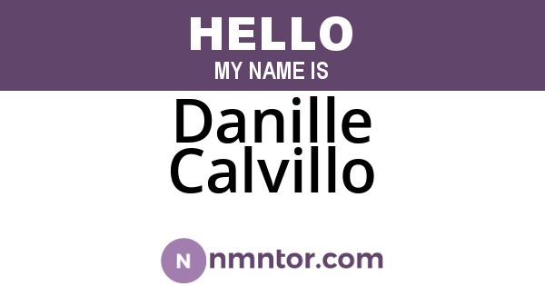 Danille Calvillo