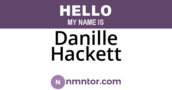 Danille Hackett