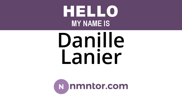 Danille Lanier