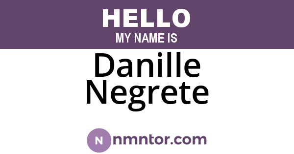 Danille Negrete