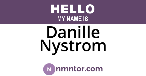 Danille Nystrom