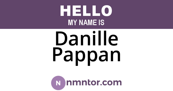 Danille Pappan