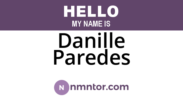 Danille Paredes