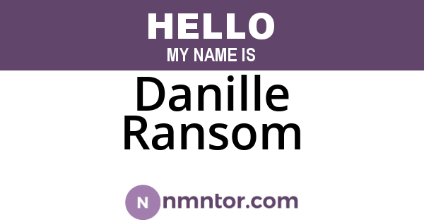 Danille Ransom