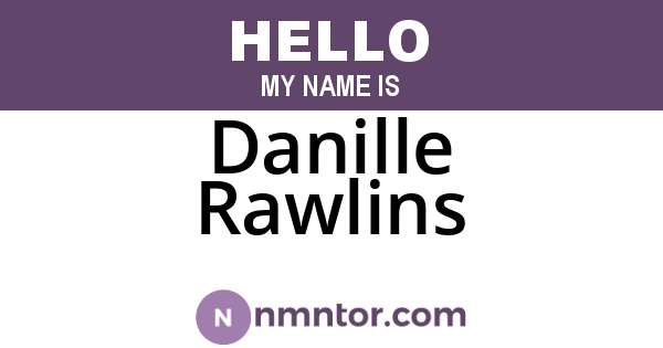 Danille Rawlins
