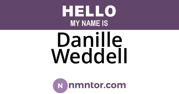 Danille Weddell