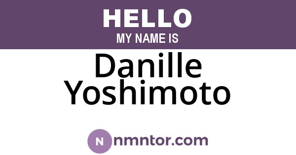 Danille Yoshimoto