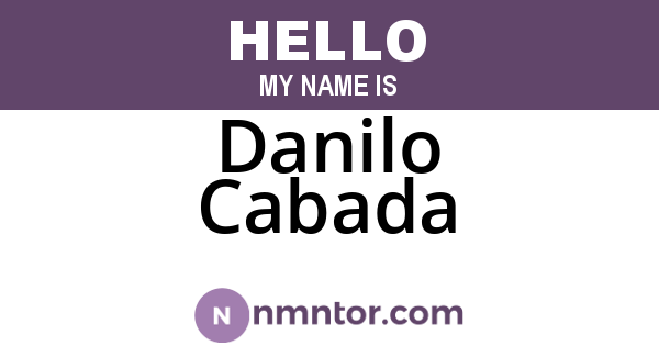 Danilo Cabada