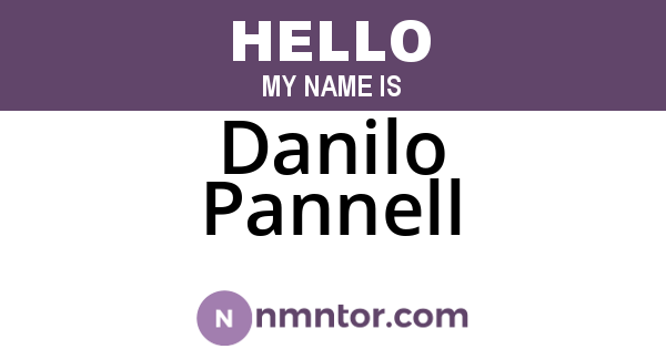 Danilo Pannell