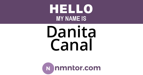 Danita Canal