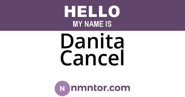 Danita Cancel