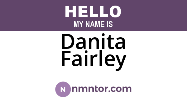 Danita Fairley
