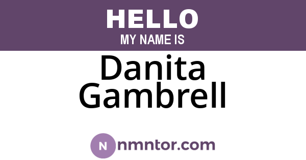 Danita Gambrell