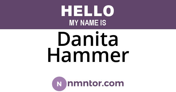 Danita Hammer