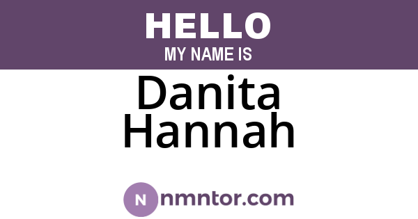 Danita Hannah