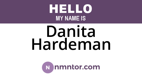 Danita Hardeman