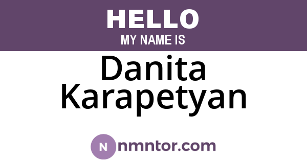 Danita Karapetyan