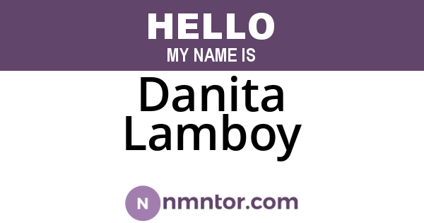 Danita Lamboy
